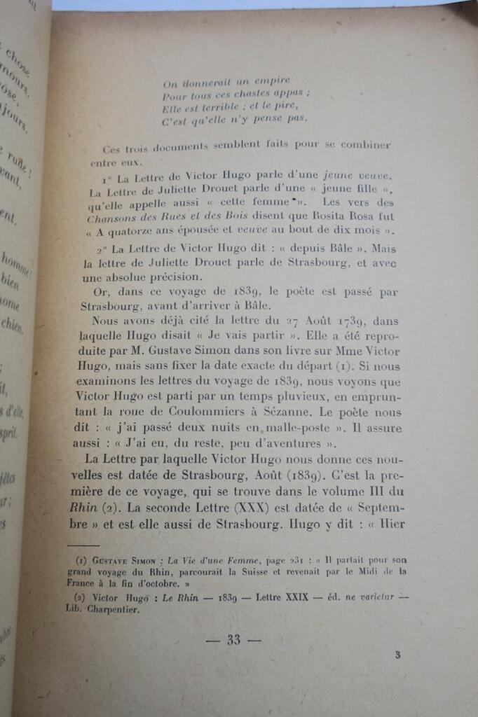 Hugo VICTOR HUGO ET ROSITA ROSA