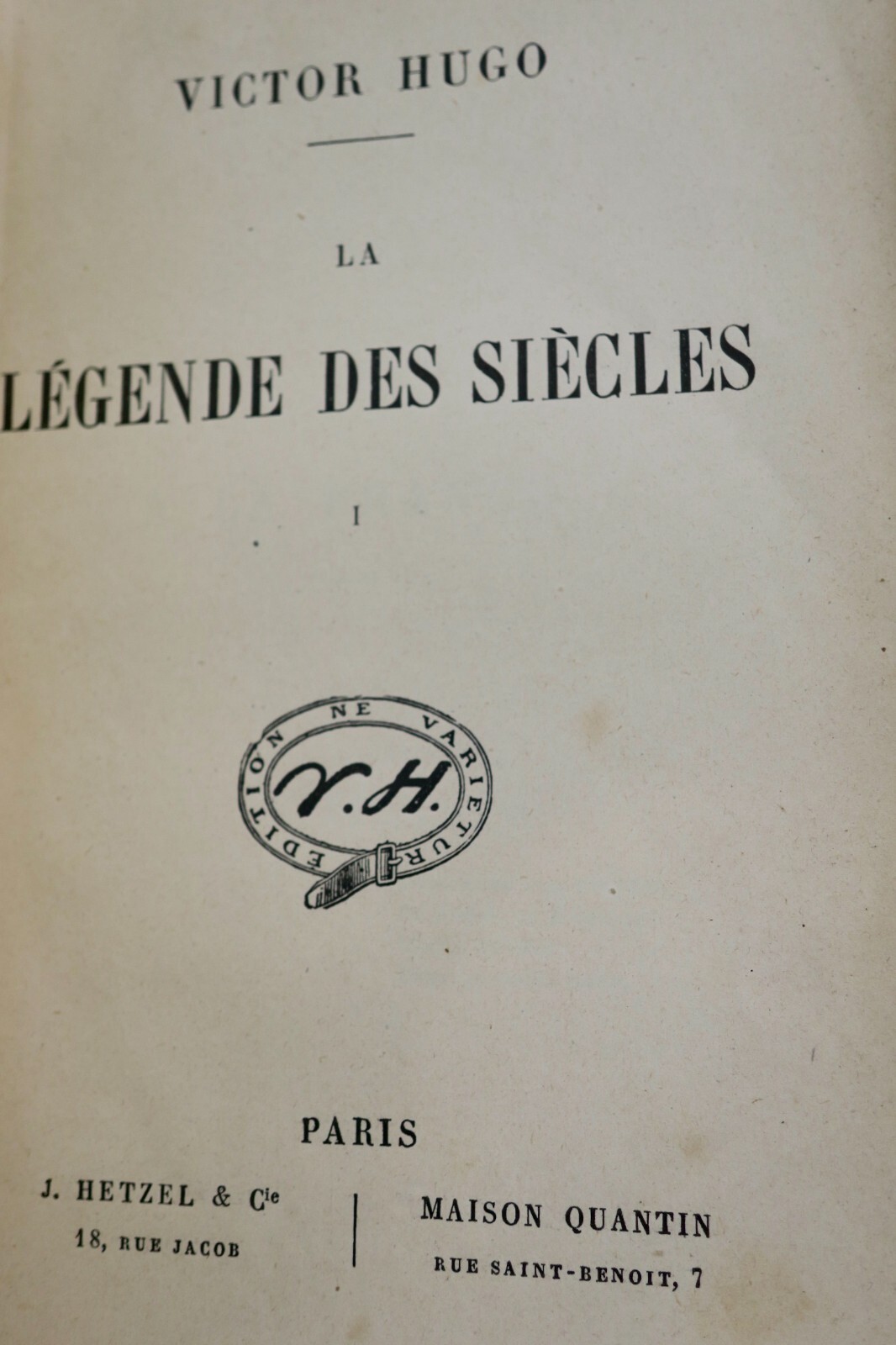 Hugo Victor La légende des siècles HETZEL - Image 7