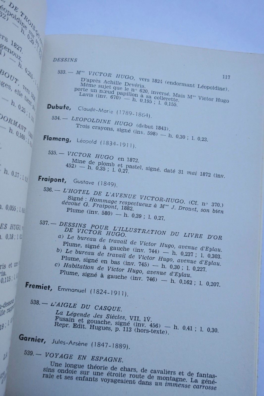 ビクトル・ユゴーの家のカタログ<span class="lla-card-orig-wrap"><span class="lla-card-orig">❦ Hugo VILLE DE PARIS Maison de Victor Hugo. Catalogue 1957</span></span> - La Librairie Antique