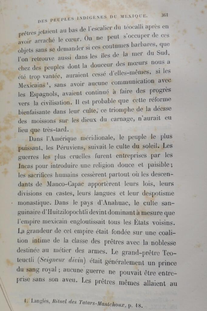 HUMBOLDT Site des cordillères et monuments des peuples indigènes 1869
