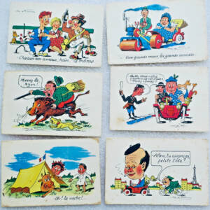humour JEAN DE FREISSAC 6 cpa