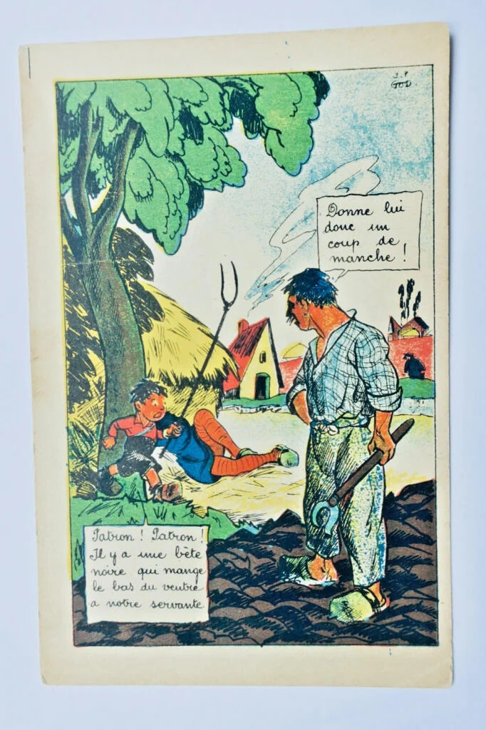 Humour Servante …Donne lui donc un coup de manche