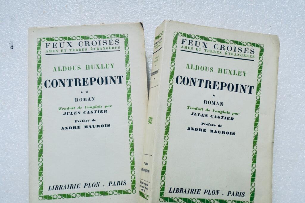 HUXLEY (Aldous) CONTREPOINT. Roman .Traduit de l’anglais par Jules Castier