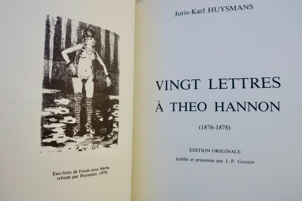 Zwanzig Briefe an Théo Hannon