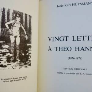 HUYSMANS Joris-Karl Vingt lettres à Théo Hannon (1876-1878)