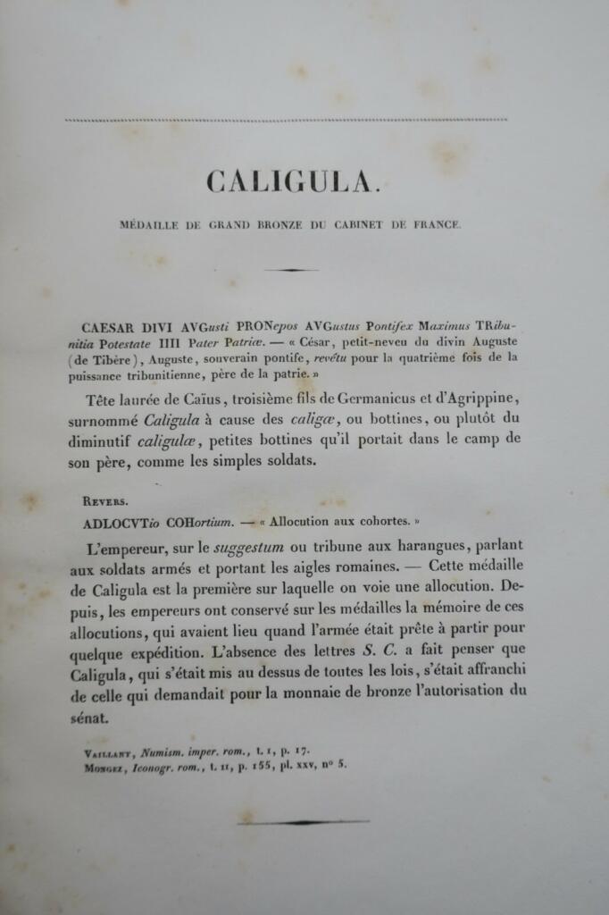 Latin-French Library Iconography with Numismatic Medals