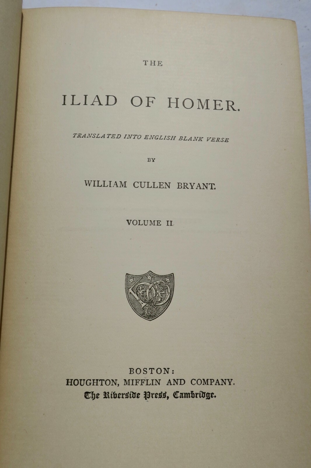 Homer's Iliad in English Blank Verse<span class="lla-card-orig-wrap"><span class="lla-card-orig">❦ ILIAD OF HOMER TRANSLATED INTO ENGLISH BLANK VERSE 1870</span></span> - La Librairie Antique