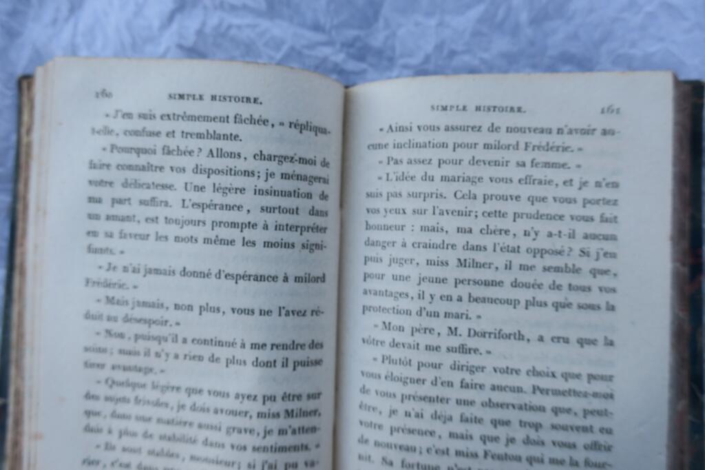 Eine einfache Geschichte - Pariser Ausgabe 1826