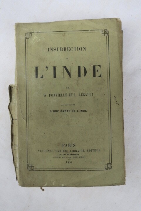 1858年印度叛乱<span class="lla-card-orig-wrap"><span class="lla-card-orig">❦ INDE Insurrection de l’Inde 1858</span></span> - La Librairie Antique