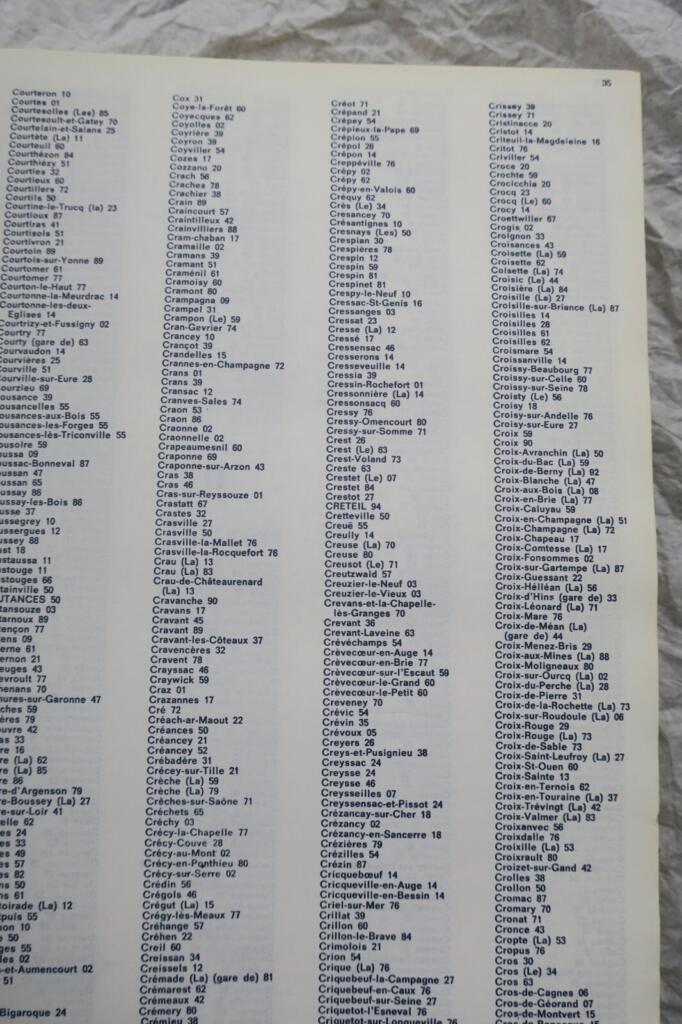 French geographical reference with municipal nomenclature