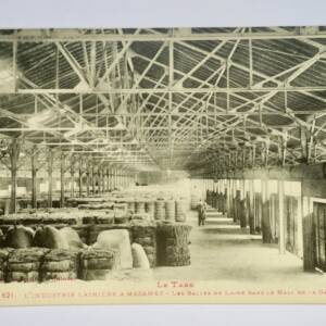 industrie lainière à Mazamet les halles de laine dans le hall de la gare TARN