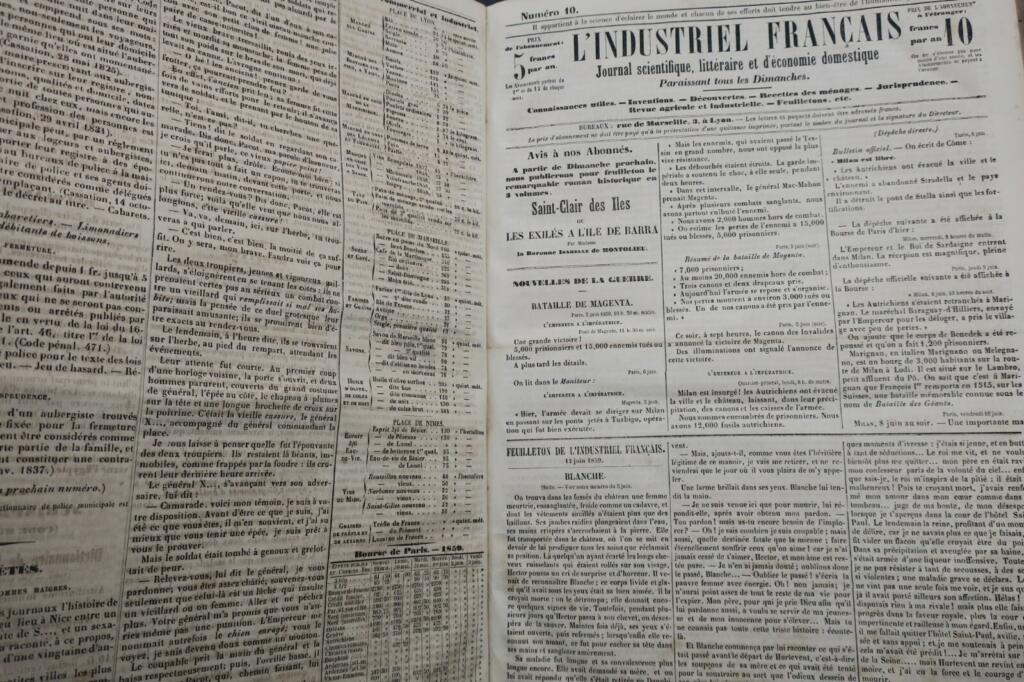 French Industrial Journal, Science & Literature 1859-1863