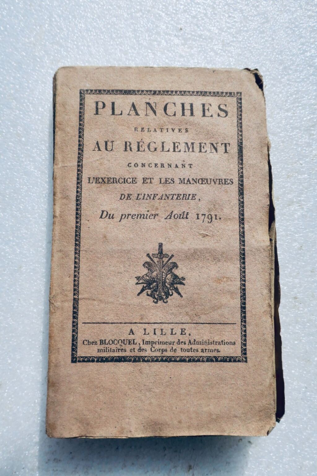 Infanterie Planches relatives au règlement concernant l'exercice et les manoeuvres
