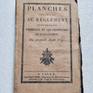 infanterie PLANCHES RELATIVES AU REGLEMENT CONCERNANT L'EXERCICE ET LES MANOEUVR