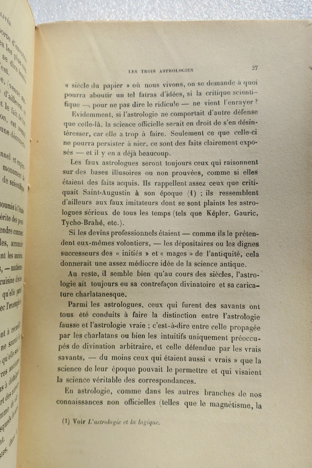 influence astrale et les probalités 1924 - La Librairie Antique