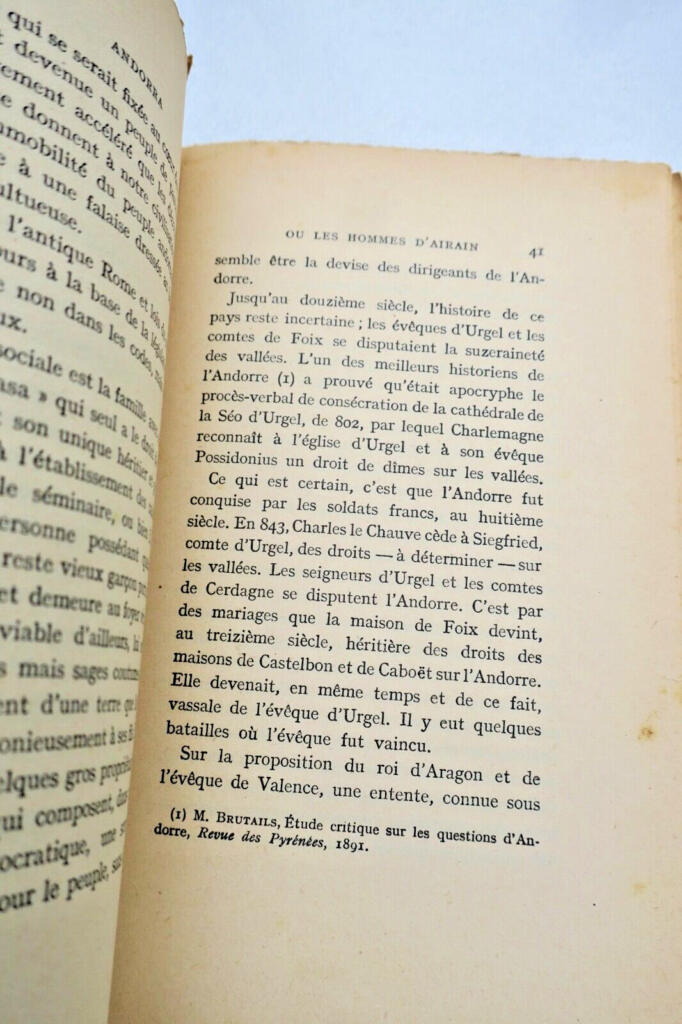 Eine Geschichte von Andorra und Bronzemännern