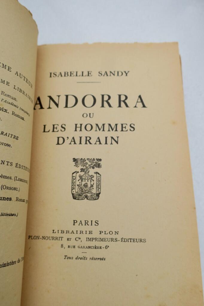 Eine Geschichte von Andorra und Bronzemännern