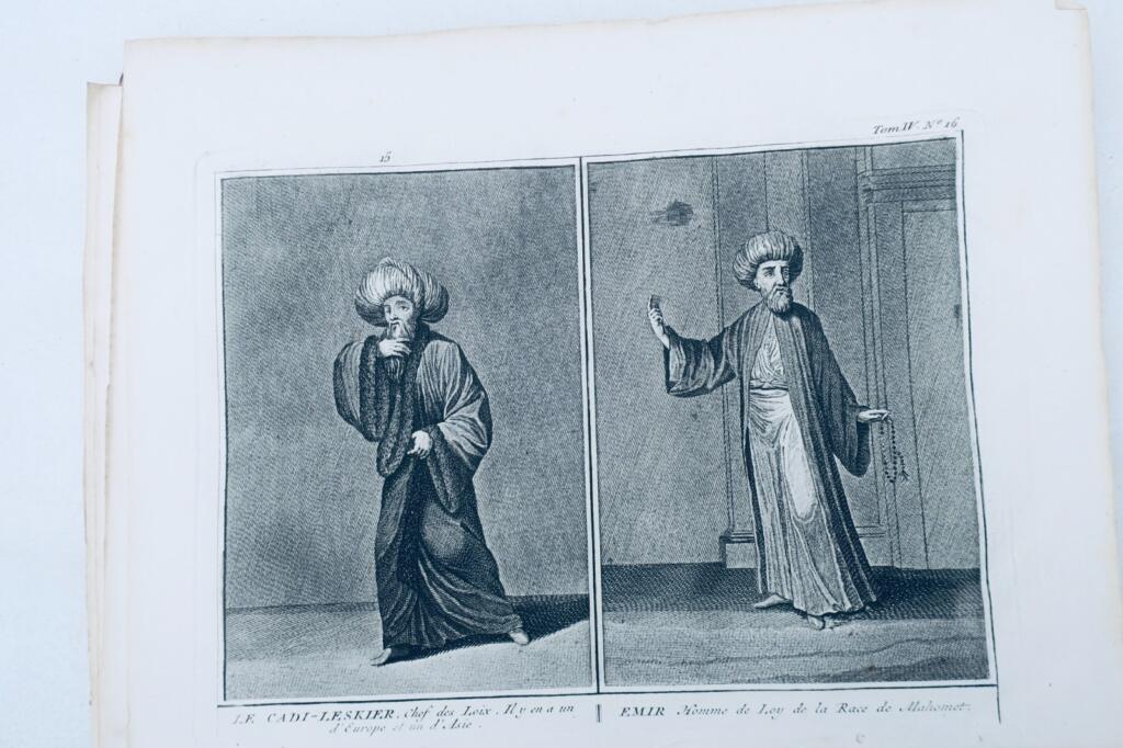 Islamische Figuren und orientalische Kostüme: Stahlstiche