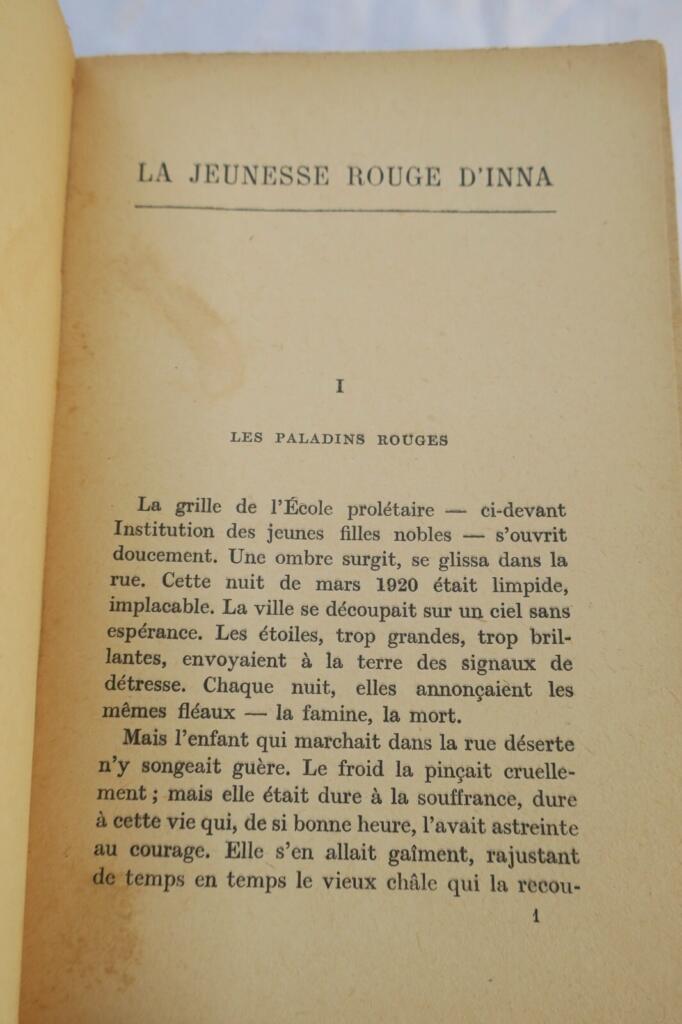 ISWOLSKY HELENE, KACHINA ANNA LA JEUNESSE ROUGE D’INNA + dédicace à Henri Beraud