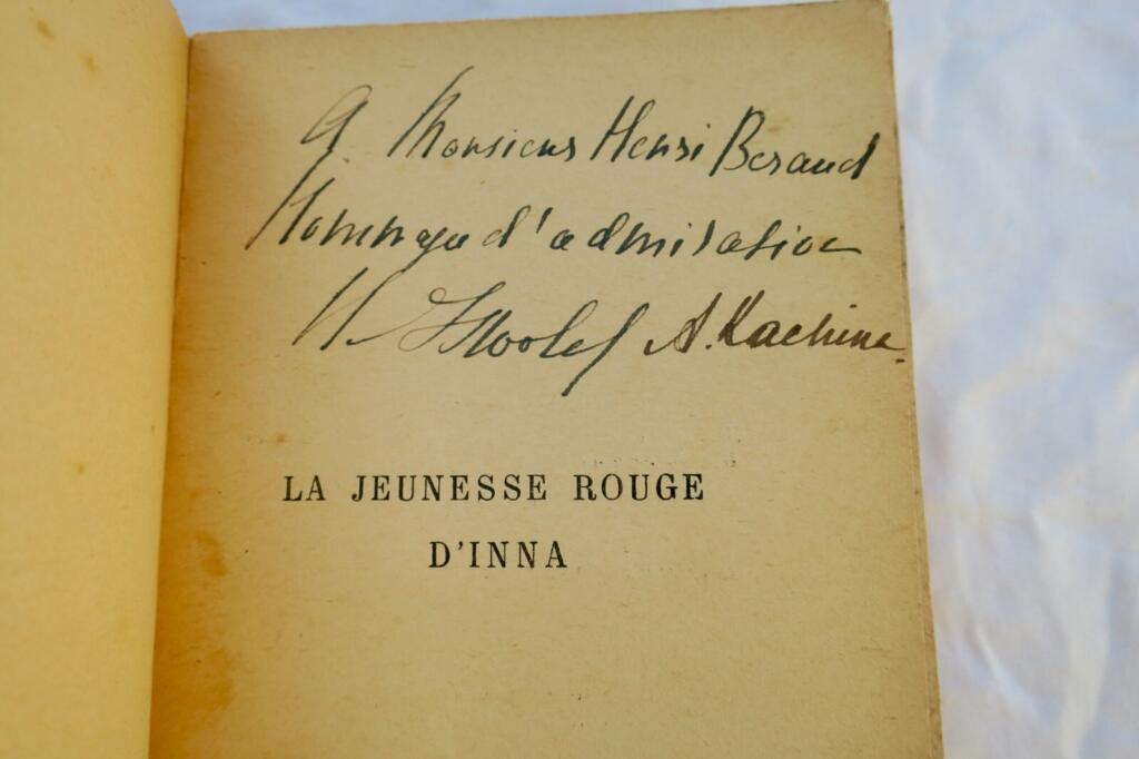 ISWOLSKY HELENE, KACHINA ANNA LA JEUNESSE ROUGE D’INNA + dédicace à Henri Beraud