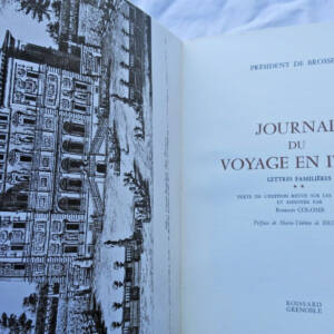 Italie BROSSES, Président Journal du Voyage en Italie