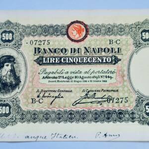 Italie LIRE 500 lire cinquecento lire 1906