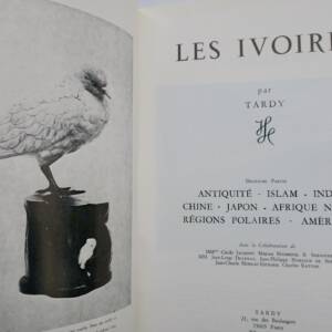 IVOIRES TARDY Europe, Antiquité, Islam, inde, Chine, Japon, Afrique Noire..