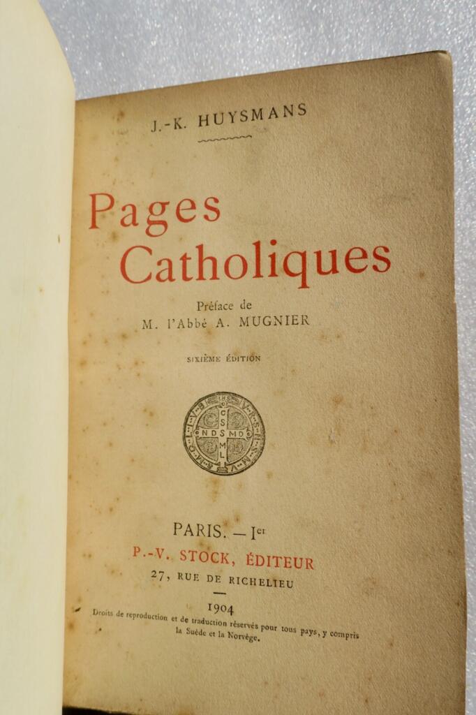 Katholische Seiten von Huysmans