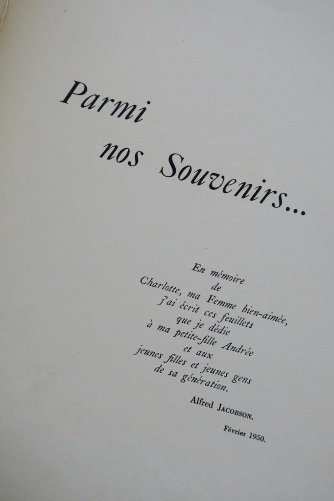 Jacobson Parmi nos SOUVENIRS..1950