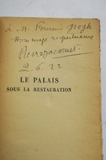 Jacomet Pierre Le Palais sous la Restauration 1815-1830 + dédicace – Image 11