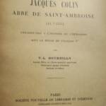 Abbe Jacques Colin's Leben und Werke
