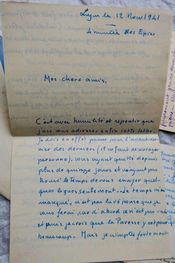 Autographed Letter & Cards by Jacques Romane