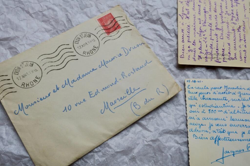 Autographed Letter & Cards by Jacques Romane