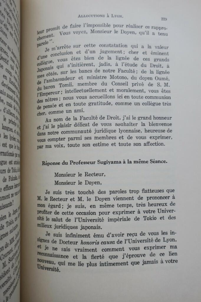 Experience of Japan in France