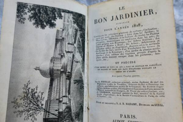 JARDIN bon jardinier. Almanach agricole pour l'année 1828