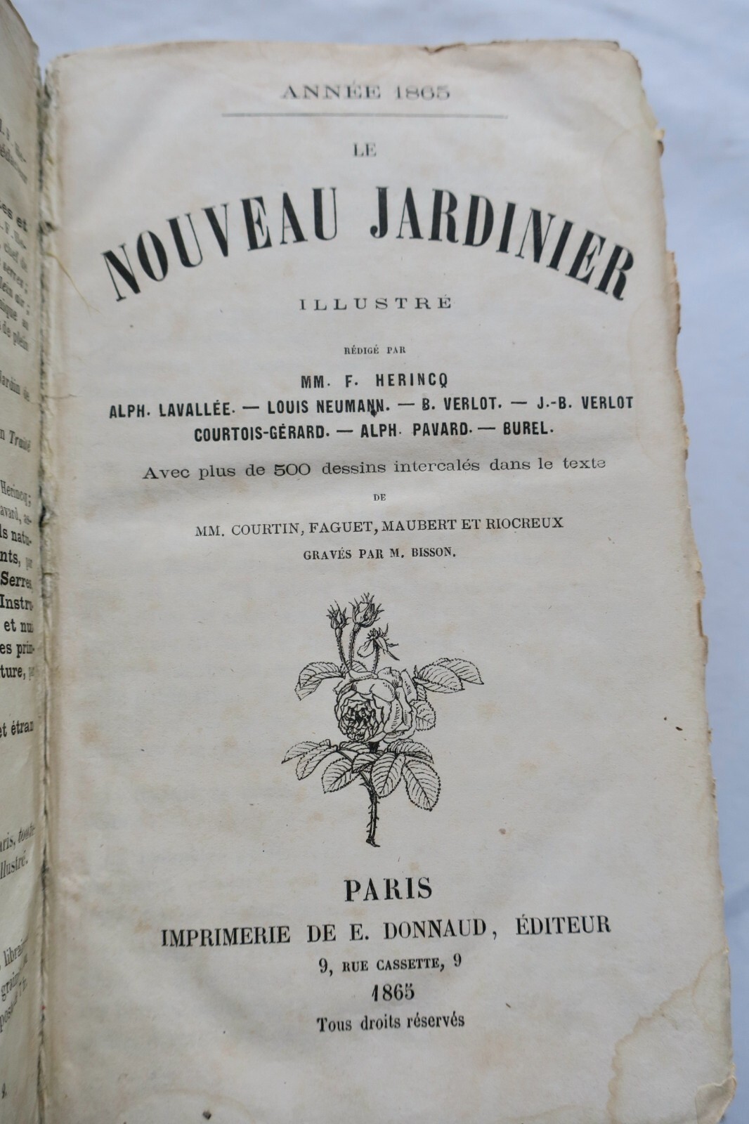 Illustriertes Gartenbau-Handbuch 1865<span class="lla-card-orig-wrap"><span class="lla-card-orig">❦ jardin Le nouveau jardinier illustré 1865</span></span> - La Librairie Antique