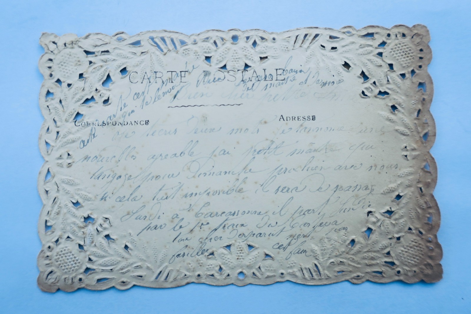 Je porte bonheur BELLE EPOQUE bords ouvragés - La Librairie Antique
