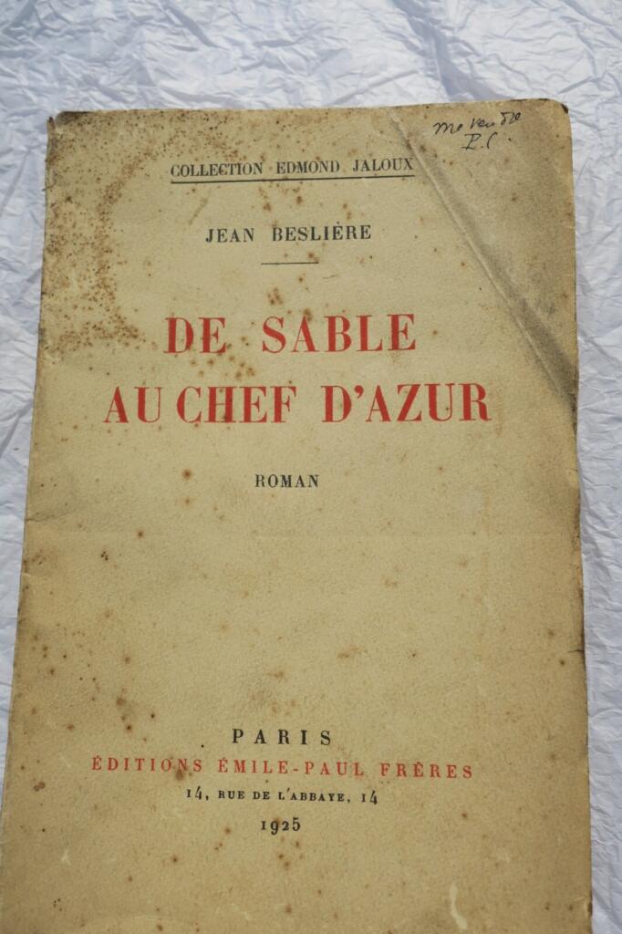 Roman von Jean Besliere mit Autorendediktion