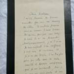 JEAN de FORVIL carte autographe manuscrite & signée