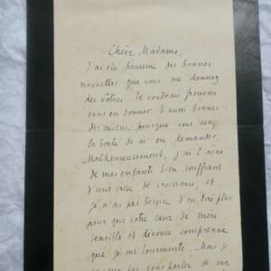 JEAN de FORVIL carte autographe manuscrite & signée