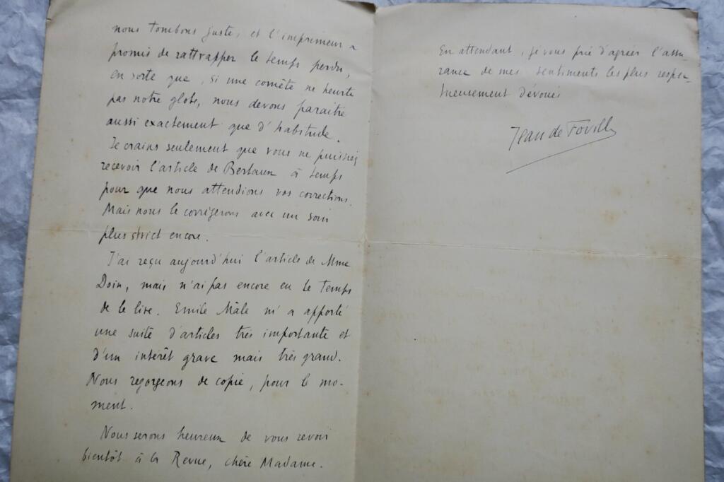 Signed autograph letter & manuscript map