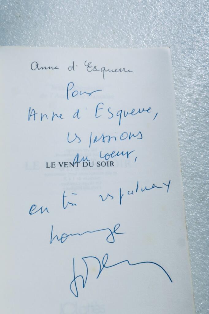 Jean D'Ormesson Der Abendwind + Widmung