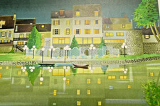 Original-Lithografie - Weiße Straßenlaternen - Image 4