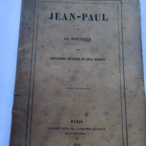 Jean-Paul et sa poétique 1862