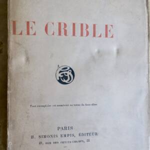 Jean Pommerol Le Crible 1897 — Altbuch Frankreich