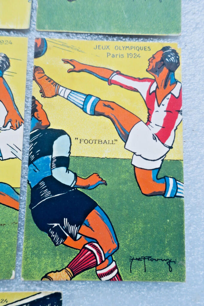 JO jeux olympiques Paris 1924 illustrateur ROOWY 7 CPA
