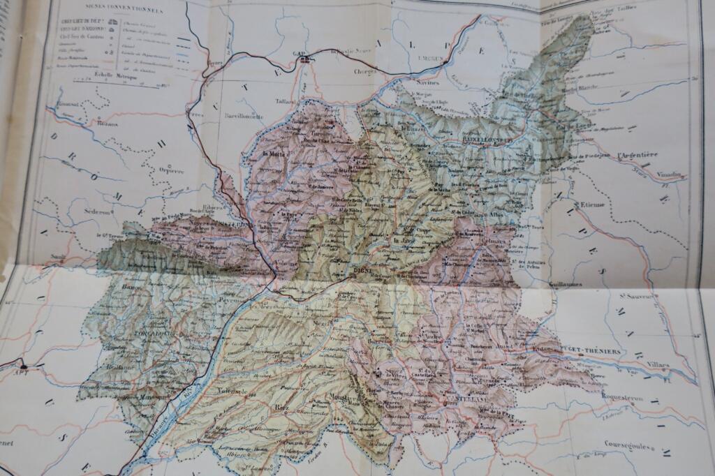 Geografische Übersicht der Basses-Alpes