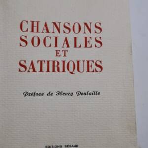 JOLIVET Chansons sociales et satiriques 1956