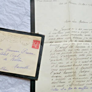 Josette André Romane belle lettre autographe manuscrite & signée