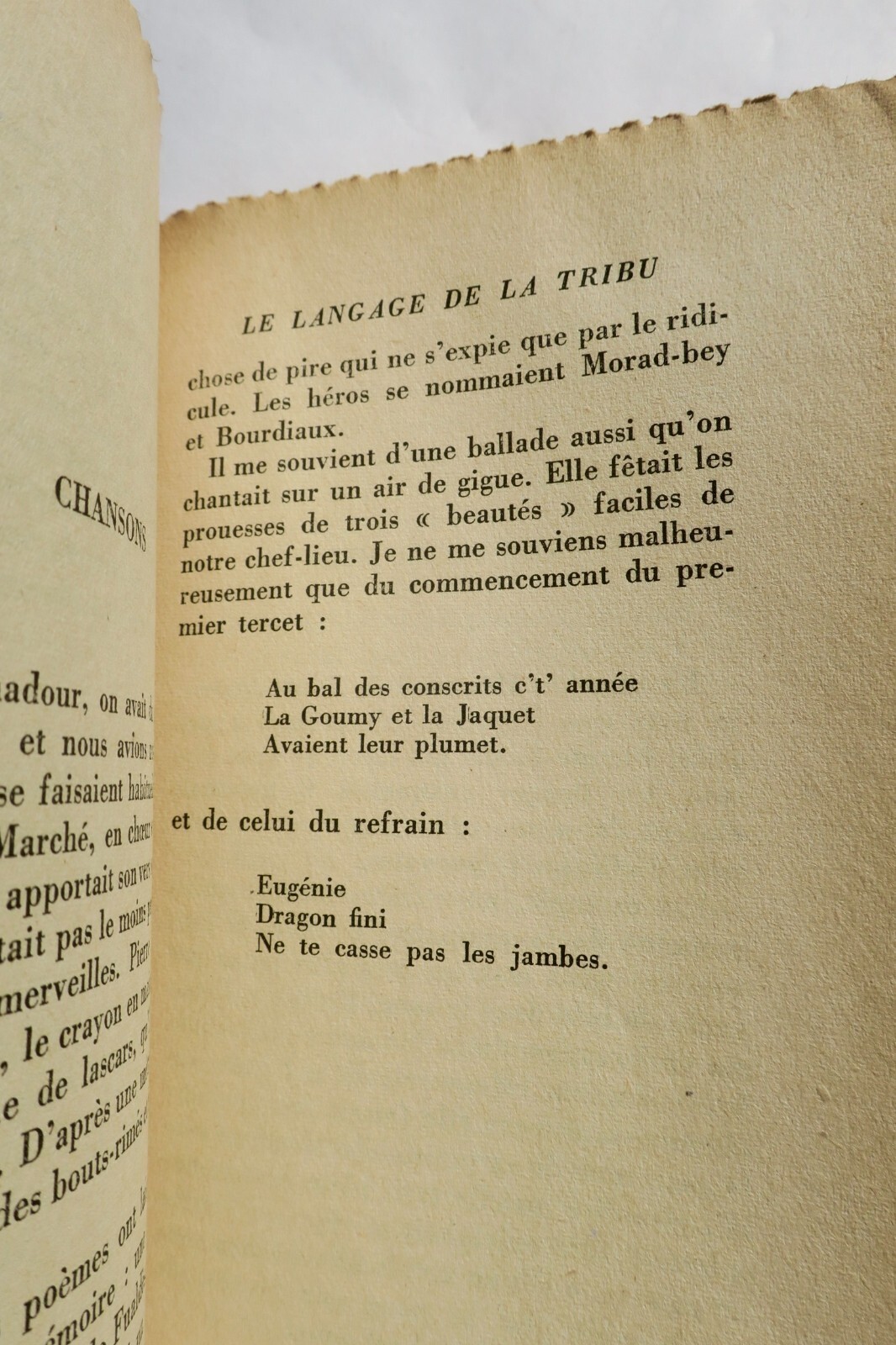 JOUHANDEAU (Marcel). Le Langage de la tribu S.P. + dédicace – Image 3